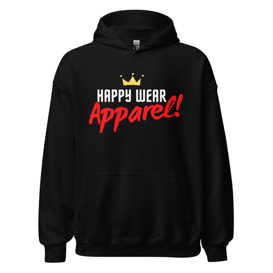 Happy Wear Apparel Black Logo Hoodie